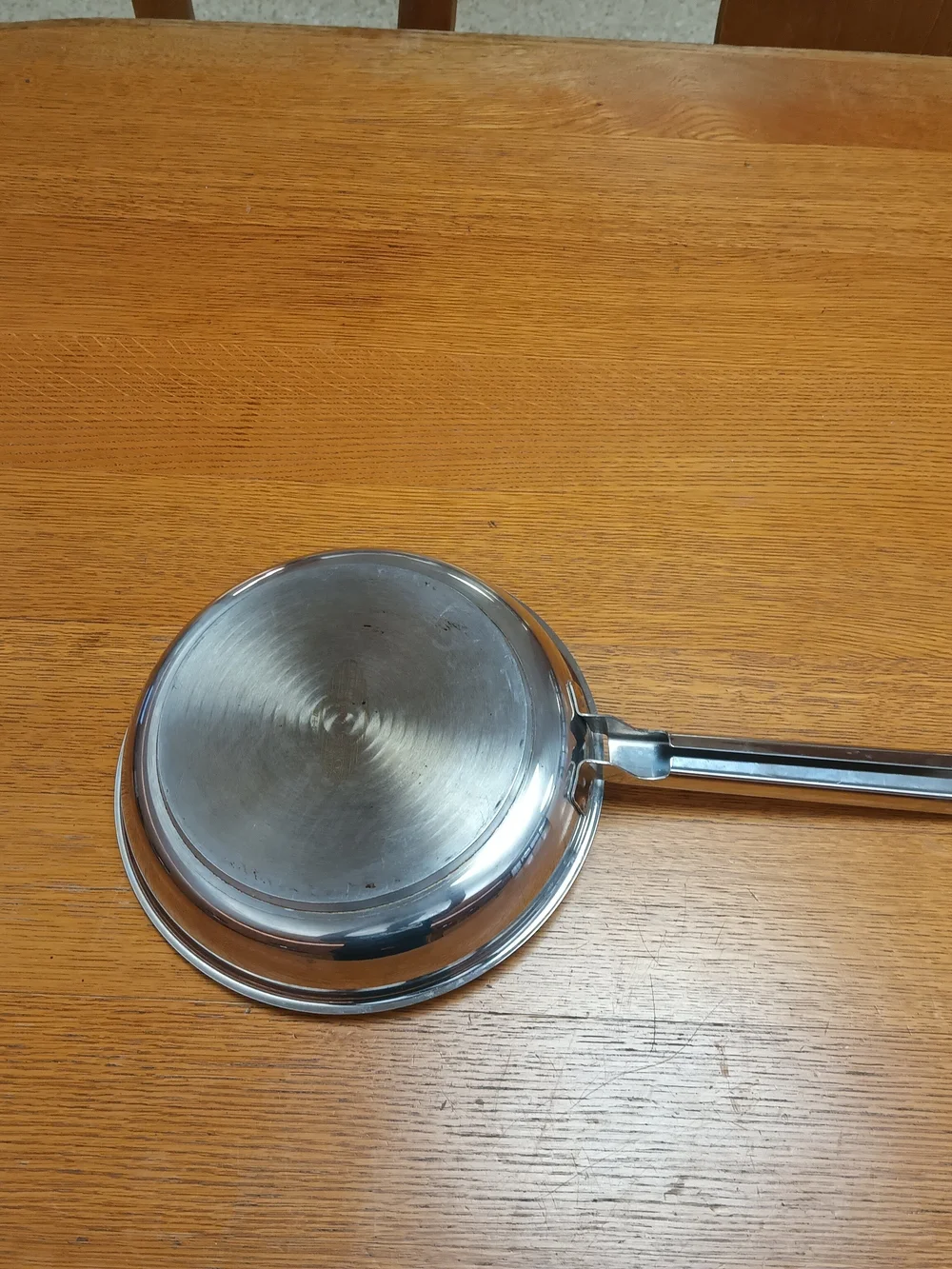 Stainless Steel Fry Pan - Silver